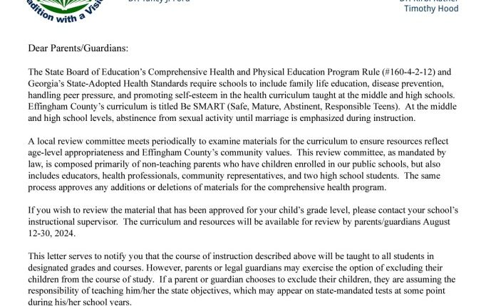 Parents outraged over Effingham County sex education presentations