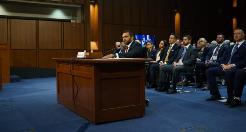 Patel dodges, demurs as Democrats press him on controversial statements