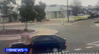 Perth father attacked by stranger after near-miss on roundabout