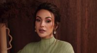 Pregnant Michelle Keegan shields her bump as she models stylish looks