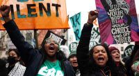 Protesters descend on Washington ahead of inauguration