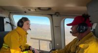 Ride along as Cal Fire monitors Los Angeles wildfire from the sky