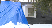 Snow could cause problems on roofs with tarps from Helene