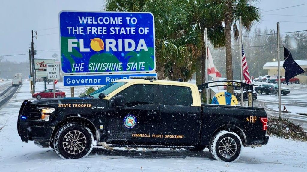 Snow recorded in Pensacola, Fla. on Jan. 21, 2025