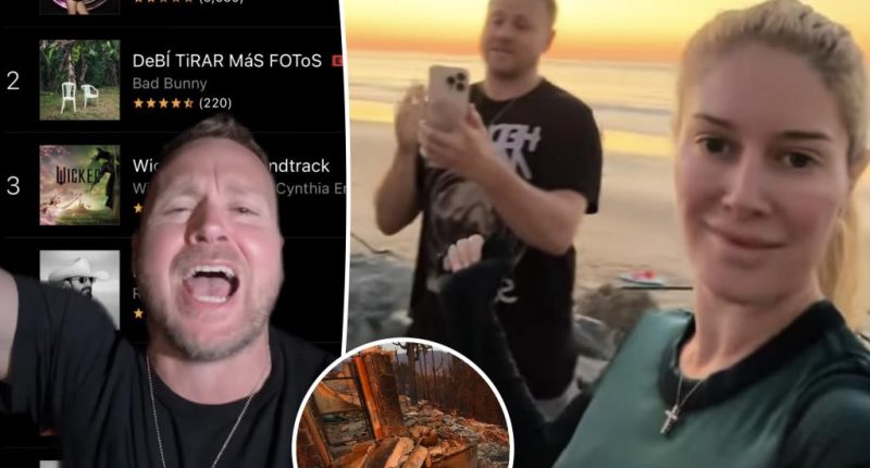 Spencer Pratt asks fans to stream wife Heidi Montag’s 2010 album for income after home was burned in LA fires
