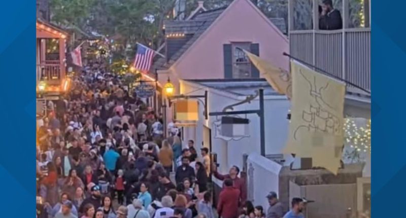 St. Augustine Nights of Lines overwhelming the city