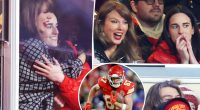 Taylor Swift, Caitlin Clark hug after Travis Kelce scores major touchdown during Chiefs playoffs game