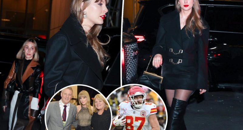 Taylor Swift dines with BFF Ashley Avignone, her parents in NYC ahead of Travis Kelce’s playoffs game