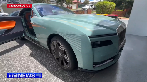 Young intruders have stolen a Mercedes Benz from a home in Brisbane, part of the joyride captured on the car's dash camera.