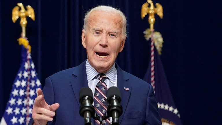 The concerning feature on Biden's face as he addresses the nation