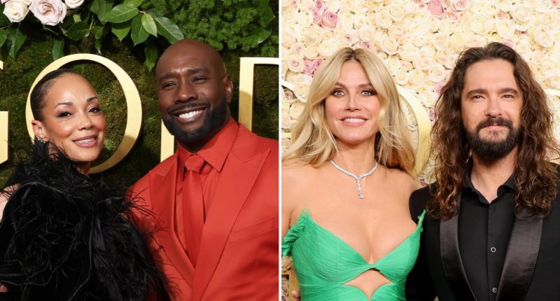 These Are the Hottest Celeb Couples on the 2025 Golden Globes Red Carpet