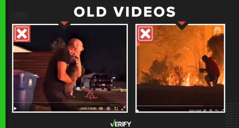 These two animal rescue videos are not from Palisades wildfire