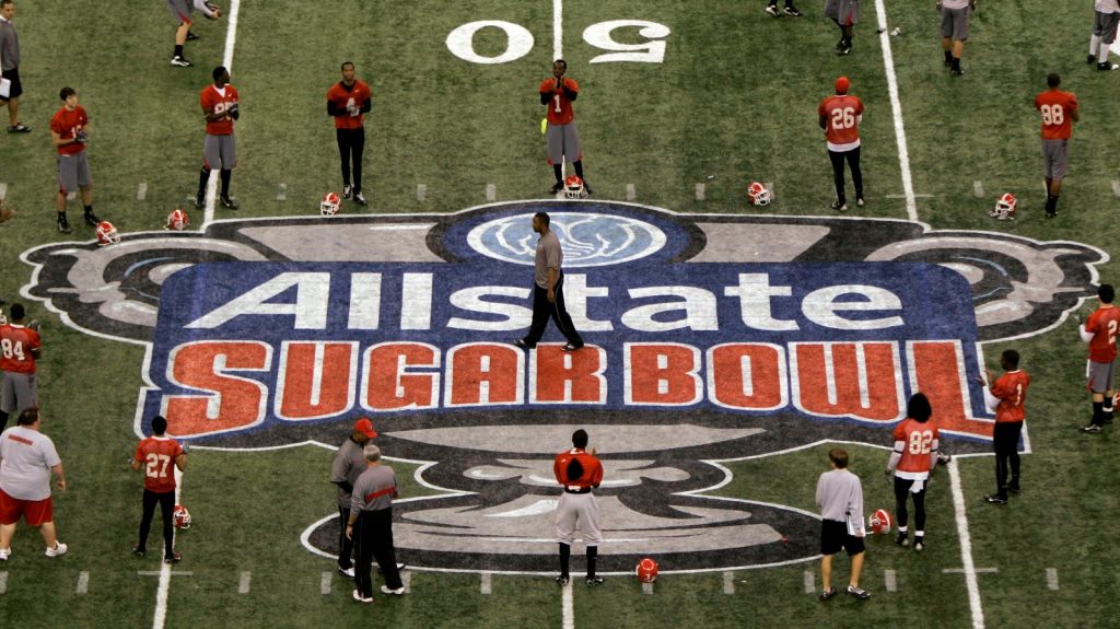 Tight security at Superdome for rescheduled Sugar Bowl game between Georgia and Notre Dame in wake of New Orleans attack