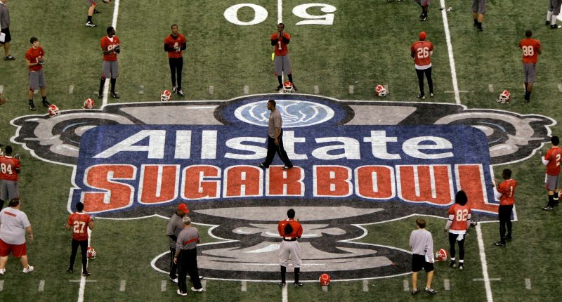 Tight security at Superdome for rescheduled Sugar Bowl game between Georgia and Notre Dame in wake of New Orleans attack