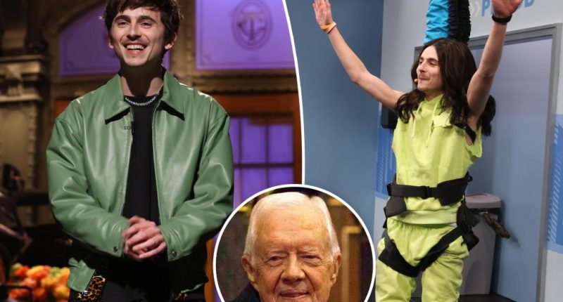 Timothée Chalamet slammed for ‘disrespectful’ joke about late President Jimmy Carter on ‘SNL’