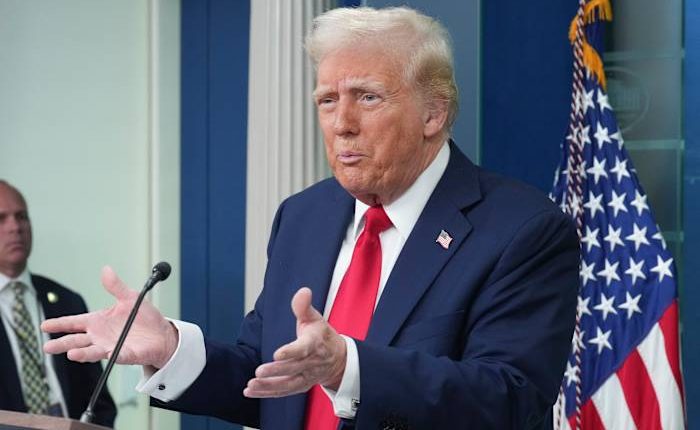 Trump consoles crash victims then dives into politics with attack on diversity initiatives