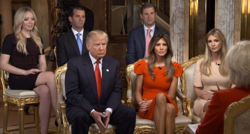 Trump's family circle has a different look as he returns to the White House