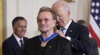 U2 frontman Bono is awarded US Presidential Medal of Freedom