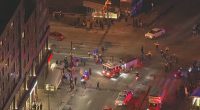 Vehicle drives into crowd after Eagles' win in apparent accident