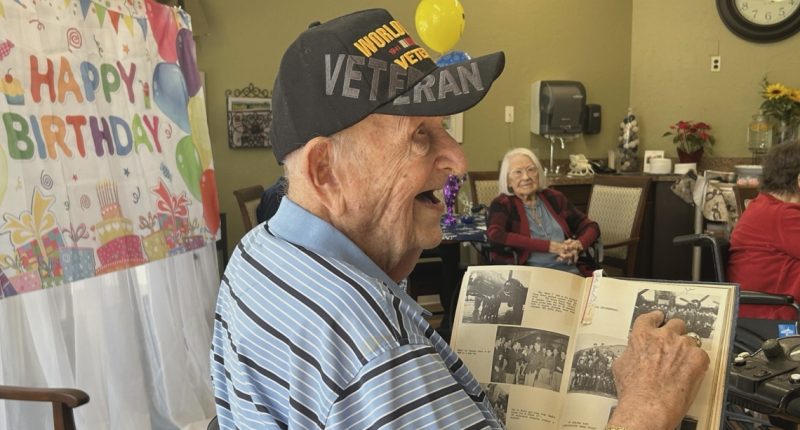 WWII veteran celebrates his 104th birthday