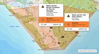 An emergency warning has been issued for a fire at Cape Otway.