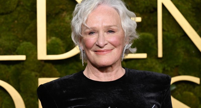 What did Glenn Close say during her censored Golden Globes speech?