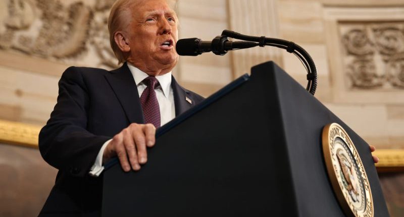 What executive orders is Trump signing on day 1 of presidency?