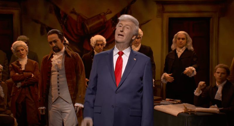 ‘SNL’ Cold Open spoofs signing of Declaration of Independence with Hamilton, Trump