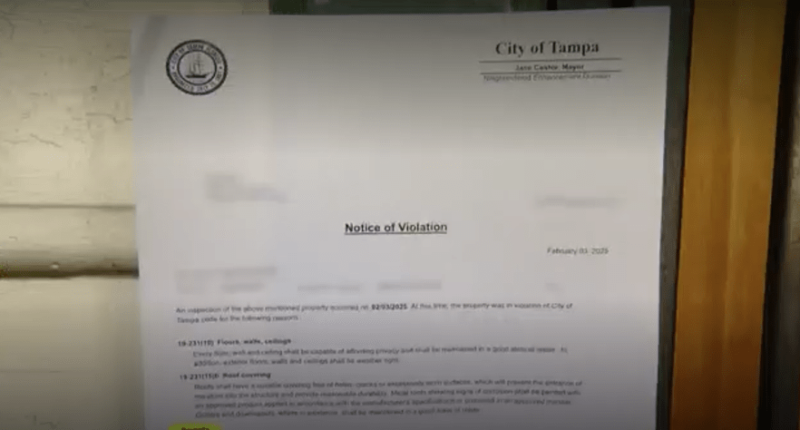 'Don't do this to us': Tampa residents angered by code violation notices for storm damaged homes