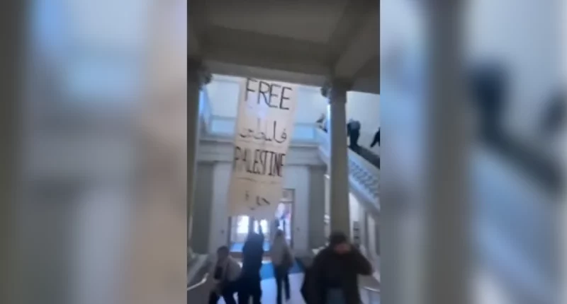 Anti-Israel protesters at Barnard College arrested after mob turns violent