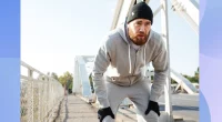 Tired man after workout