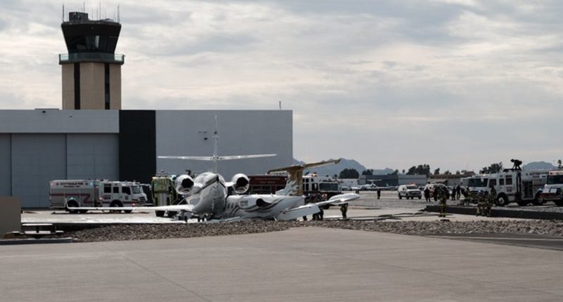 At least one dead after jet crashes into another plane at Scottsdale Airport in Arizona