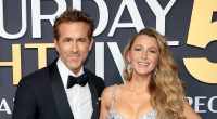 Blake Lively breaks cover to join Ryan Reynolds on SNL50 red carpet