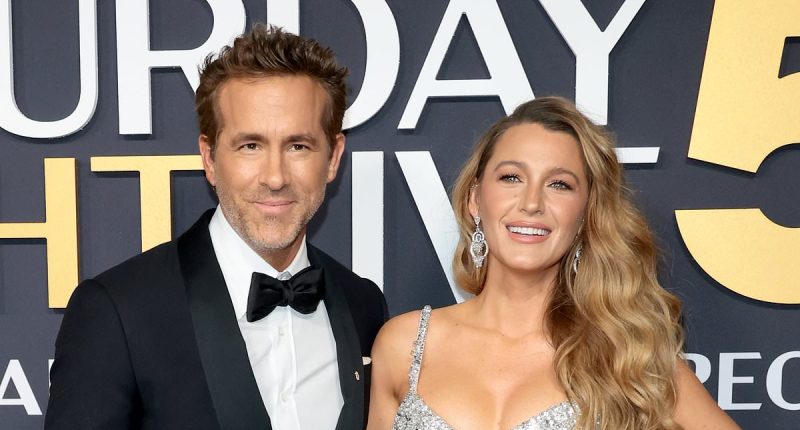 Blake Lively breaks cover to join Ryan Reynolds on SNL50 red carpet