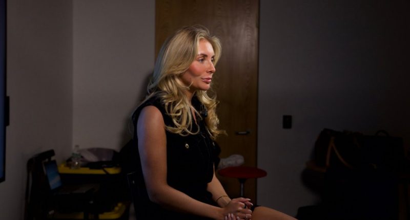 Bonnie Blue, OnlyFans star, sits for an interview.