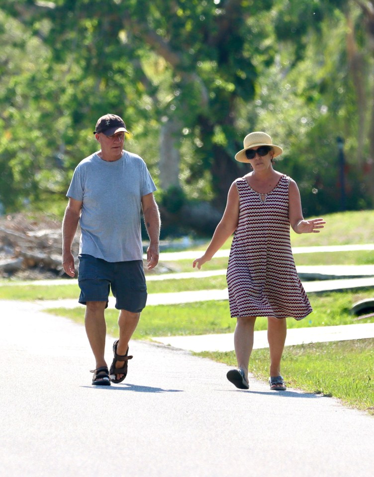 Christopher and Roberta Laundrie walking.
