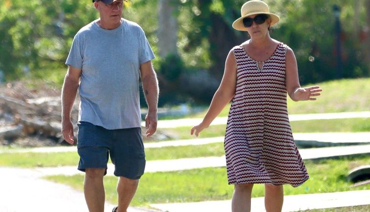 Christopher and Roberta Laundrie walking.