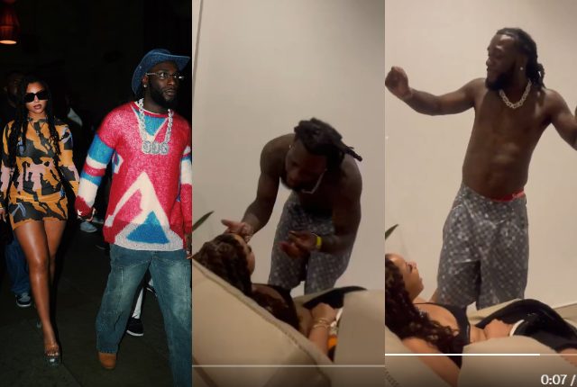 Burna Boy Joyfully Sings To Chloe Bailey, Dances & Kisses Her After Several PDA Videos -