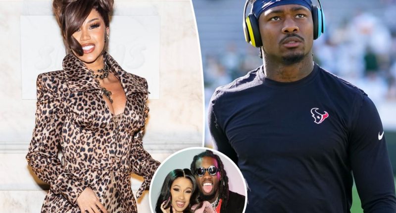 Cardi B spends Valentine's Day with Texans wide receiver Stefon Diggs after Offset split
