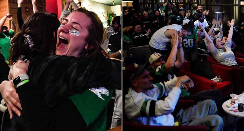 Chaos in Philadelphia as revelers climb cars, multiple people injured