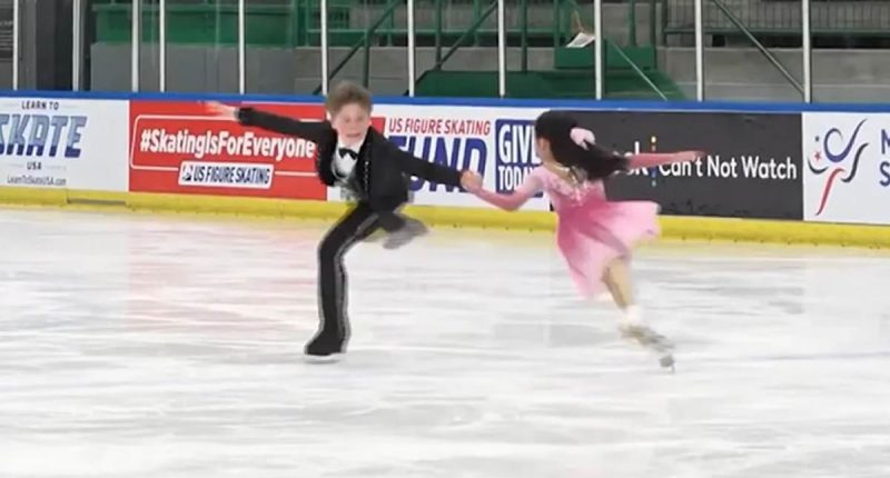 Child ice skating couple's final performance before DC plane crash