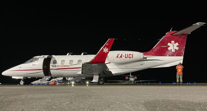 Child onboard jet was going home after receiving life-saving treatment