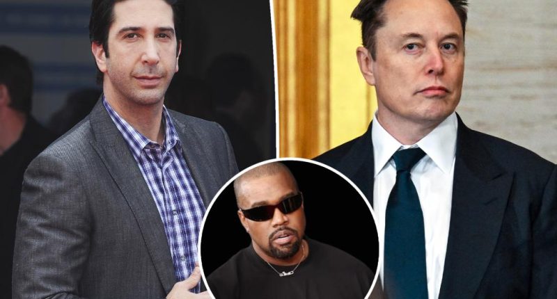 David Schwimmer calls on Elon Musk to remove 'deranged bigot' Kanye West from X over 'hate-filled, ignorant' rant
