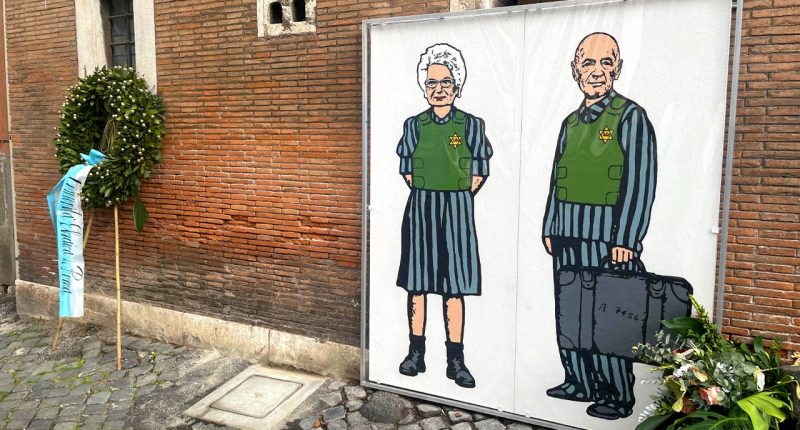 Defaced Holocaust mural finds new home in Rome's Shoah Museum