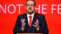 Andrew Gwynne speaking at the Labour Party conference.