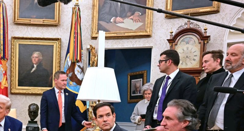 President Trump and Prime Minister Modi meeting in the Oval Office.