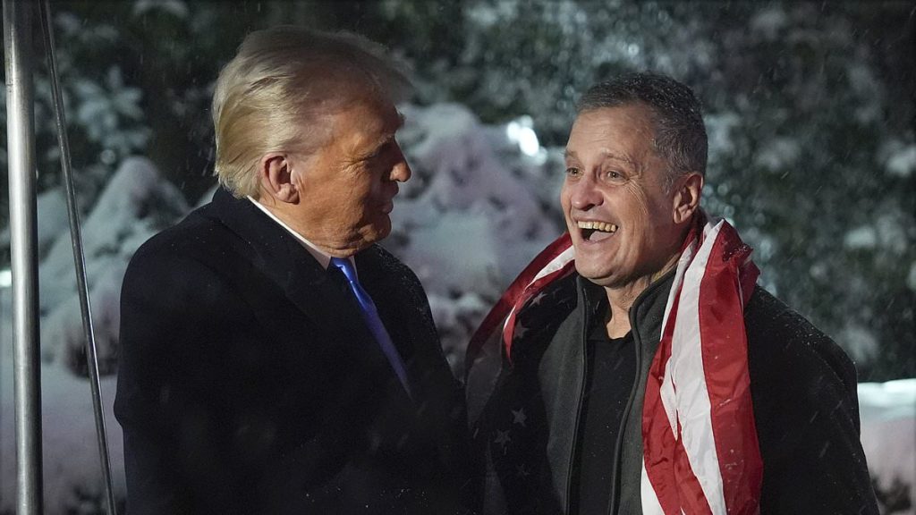 Donald Trump welcomes Marc Fogel to the White House hours