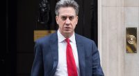Ed Miliband leaving 10 Downing Street.