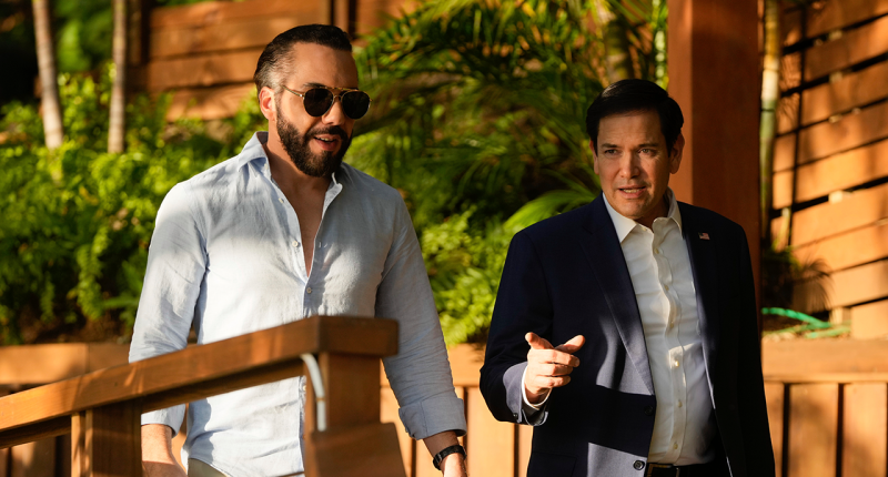 El Salvador agrees to accept US deportees of any nationality following meeting with Rubio