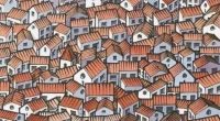 Illustration of many houses.
